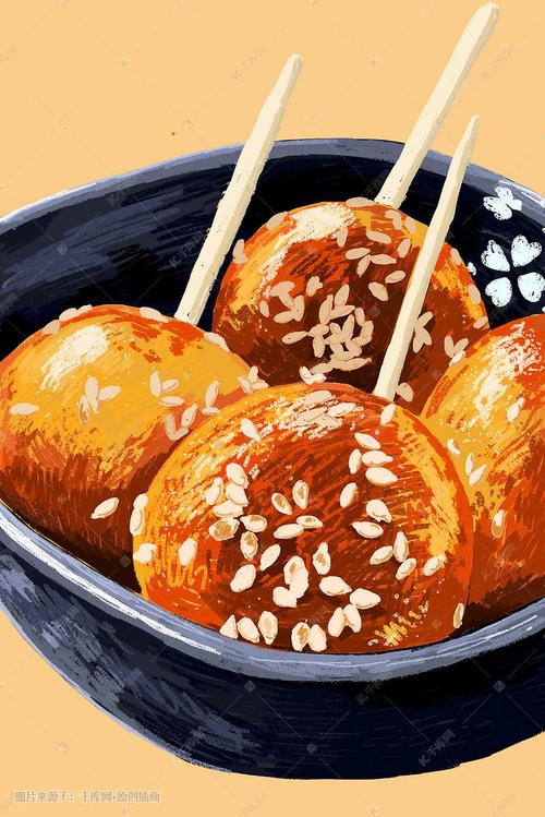 克拉玛依美食插画图片大全