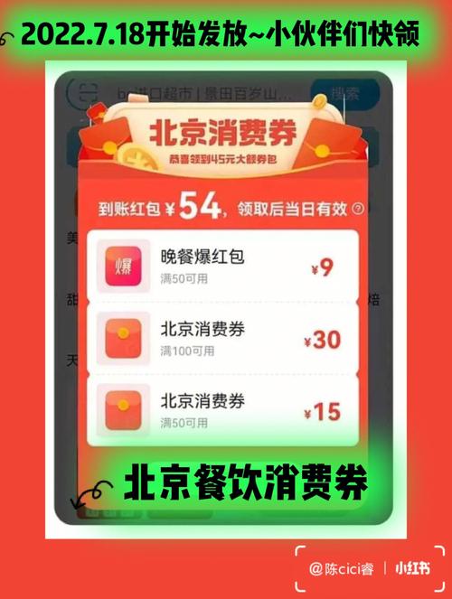 北京市餐饮消费券怎么领