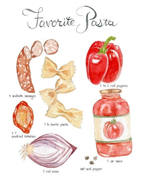 美食插画设计图片