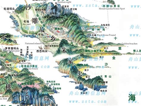 舟山旅游景点攻略地图图片